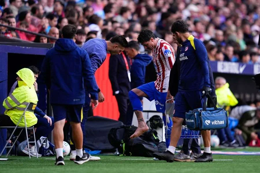 Josema Giménez se retira lesionado ante el Celta